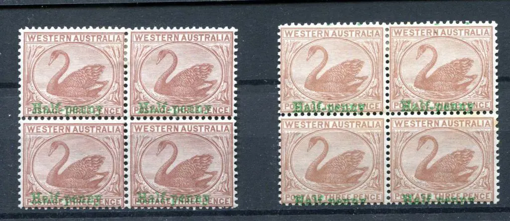 1895 "Half-penny surcharge" in green on 3d pale ... Image 1++