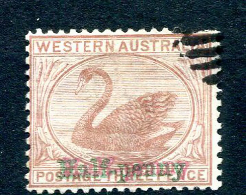 1895 "Half-penny" surcharge in red & green on 3d ... Image 1++
