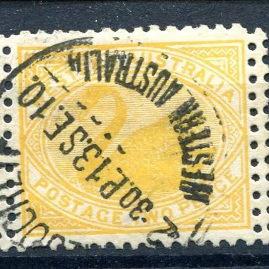1903 2d yellow, perf. 12½ with an extra row of ...