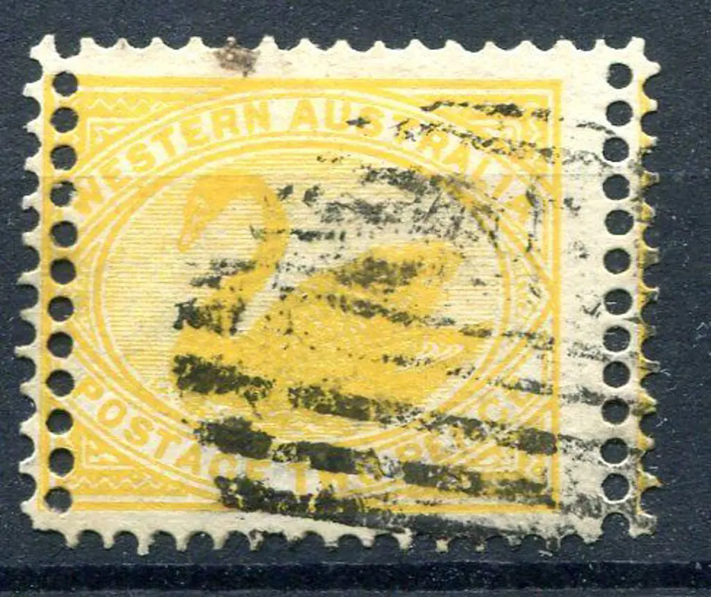 1903 2d yellow, wmk sideways, with double perfs at ... Image 1++