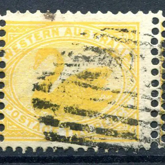 1903 2d yellow, wmk sideways, with double perfs at ...