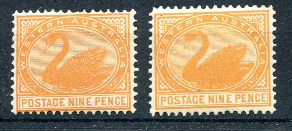 1903 9d yellow-orange with sideways V/Crown wmk MH ... Image 1++
