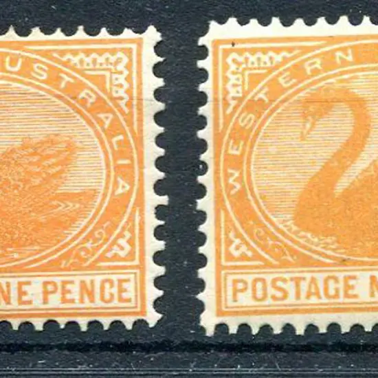 1903 9d yellow-orange with sideways V/Crown wmk MH ...