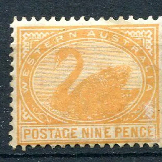 1903 9d yellow-orange, V/Crown upright wmk, perf. ...