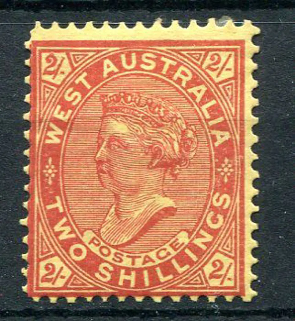 1902 2/- orange/yellow with wmk sideways. MH, ... Image 1++