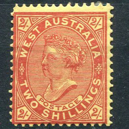 1902 2/- orange/yellow with wmk sideways. MH, ...