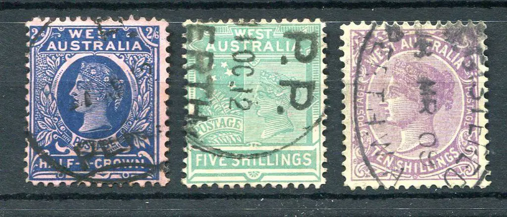 1902/11 2/6d to 10/- set of 3 good to fine used. ... Image 1++