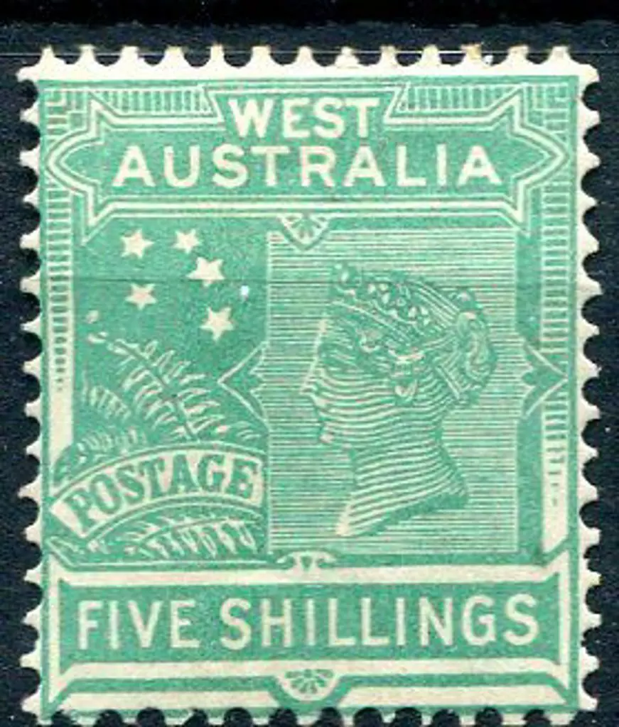 1902 5/- emerald-green, Die II. Fresh MLH. SG 126, ... Image 1++