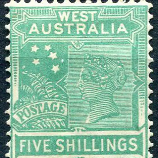 1902 5/- emerald-green, Die II. Fresh MLH. SG 126, ...
