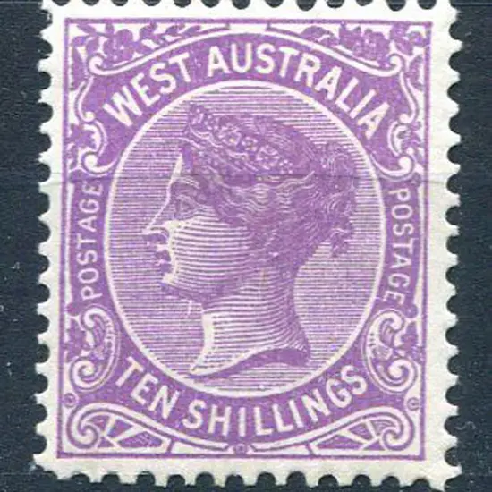 1902 10/- deep mauve. MLH & well centred with ...