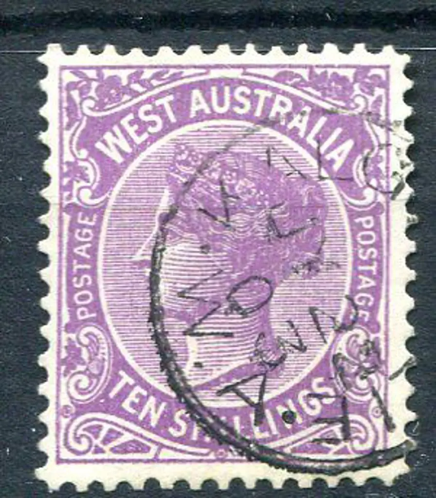 1902 10/- deep mauve. Fine used. SG 127, Cat. £110 Image 1++