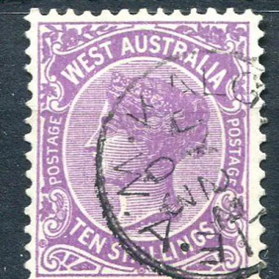 1902 10/- deep mauve. Fine used. SG 127, Cat. £110