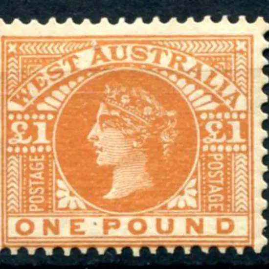 1902 £1 orange-brown. MLH & centred low with very ...
