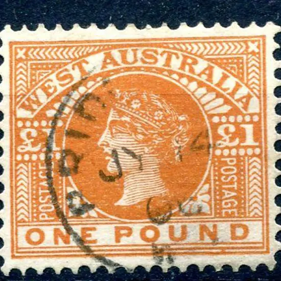 1902 £1 orange-brown. Fine used with neat, part ...
