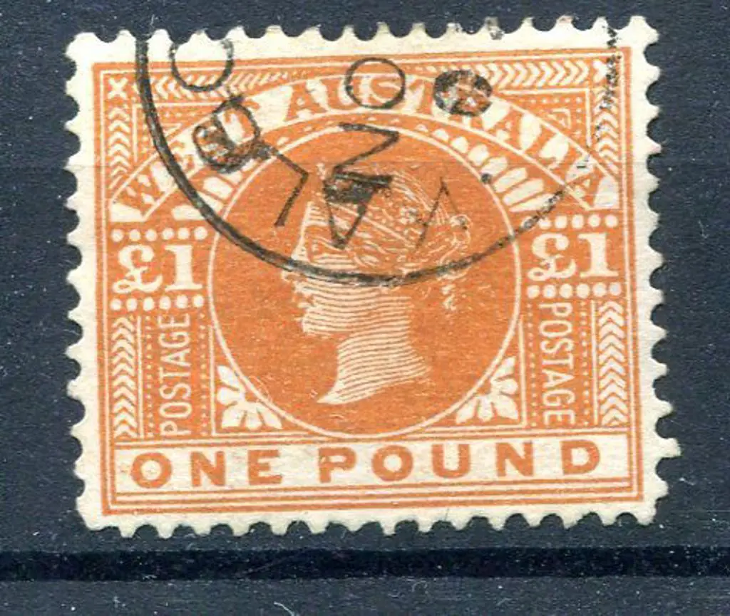 1902 £1 orange-brown. Fine used with crisp, part ... Image 1++