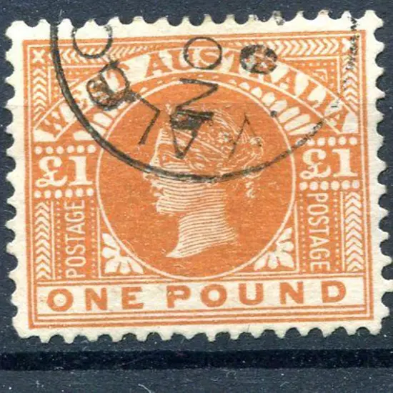 1902 £1 orange-brown. Fine used with crisp, part ...