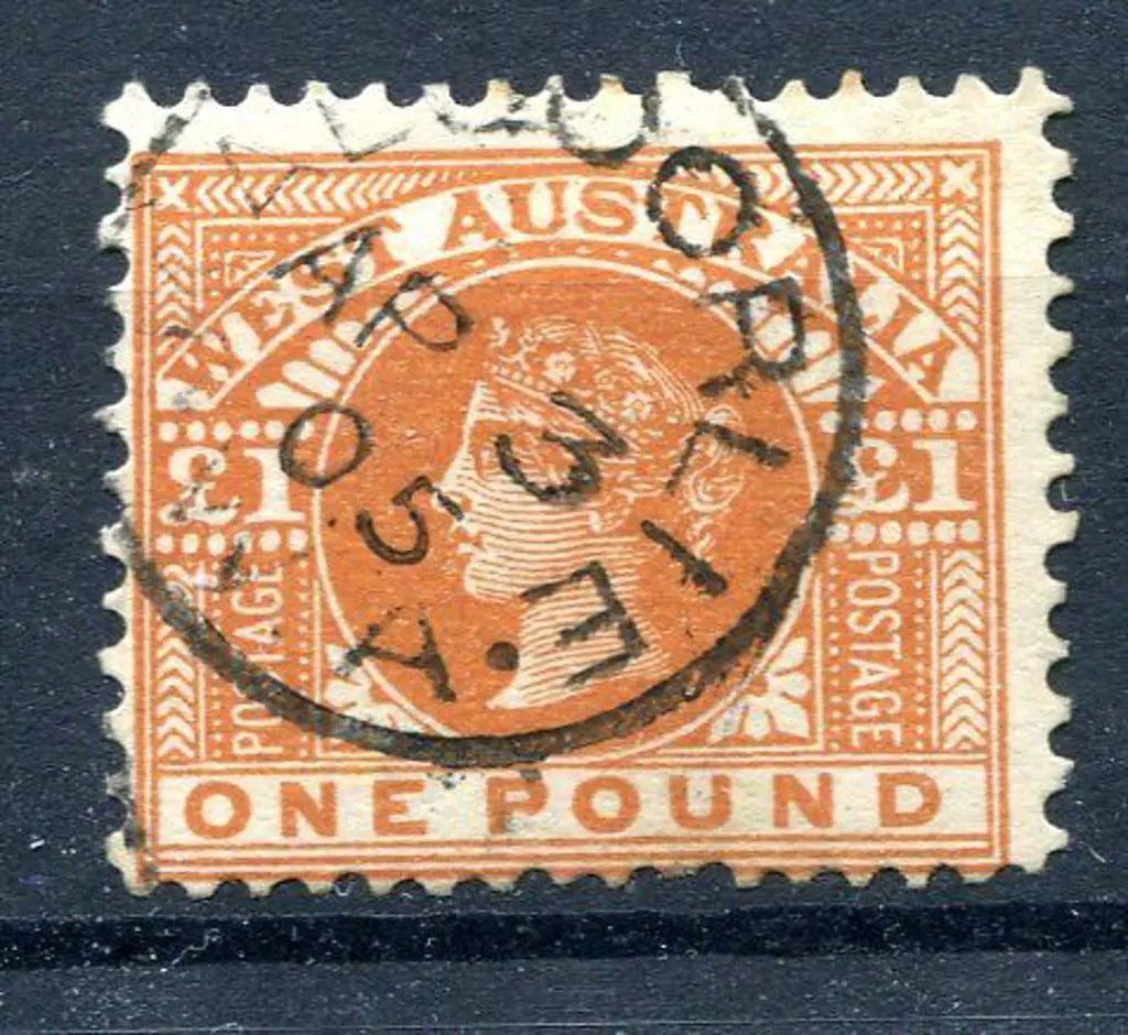 1902 £1 orange-brown. Fine used with neat ... Image 1++