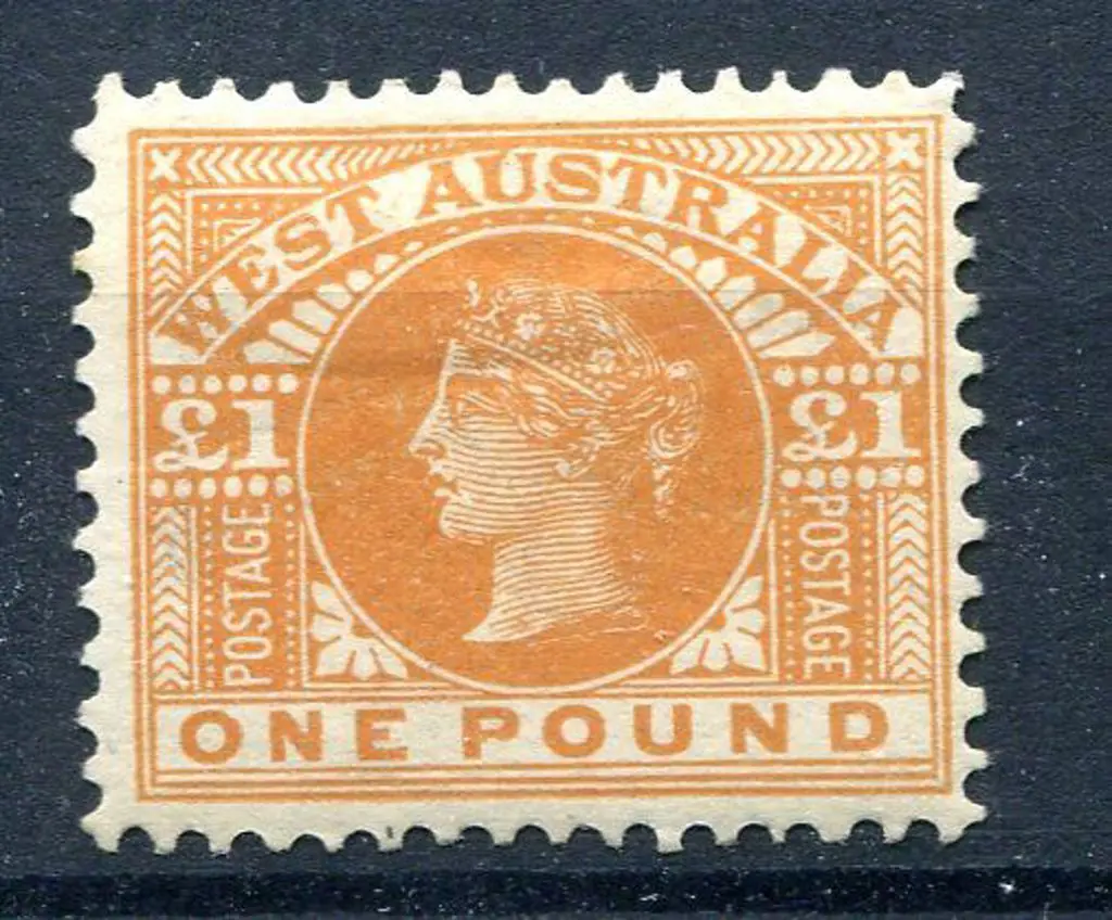 1909 £1 orange. MH, centred right. Fresh true ... Image 1++