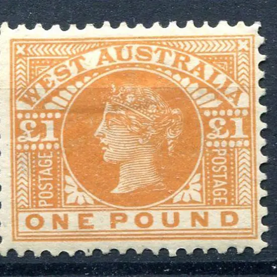 1909 £1 orange. MH, centred right. Fresh true ...