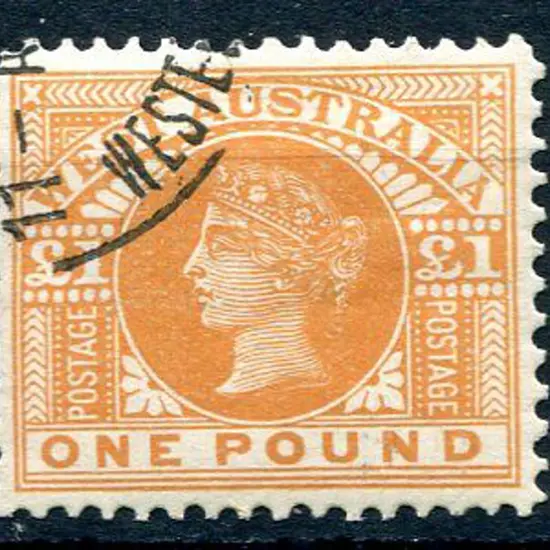 1909 £1 orange with part Perth cds for inclusion ...