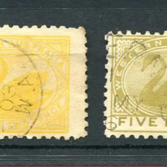 1902/11 1d carmine-rose (centred top right), 2d ...