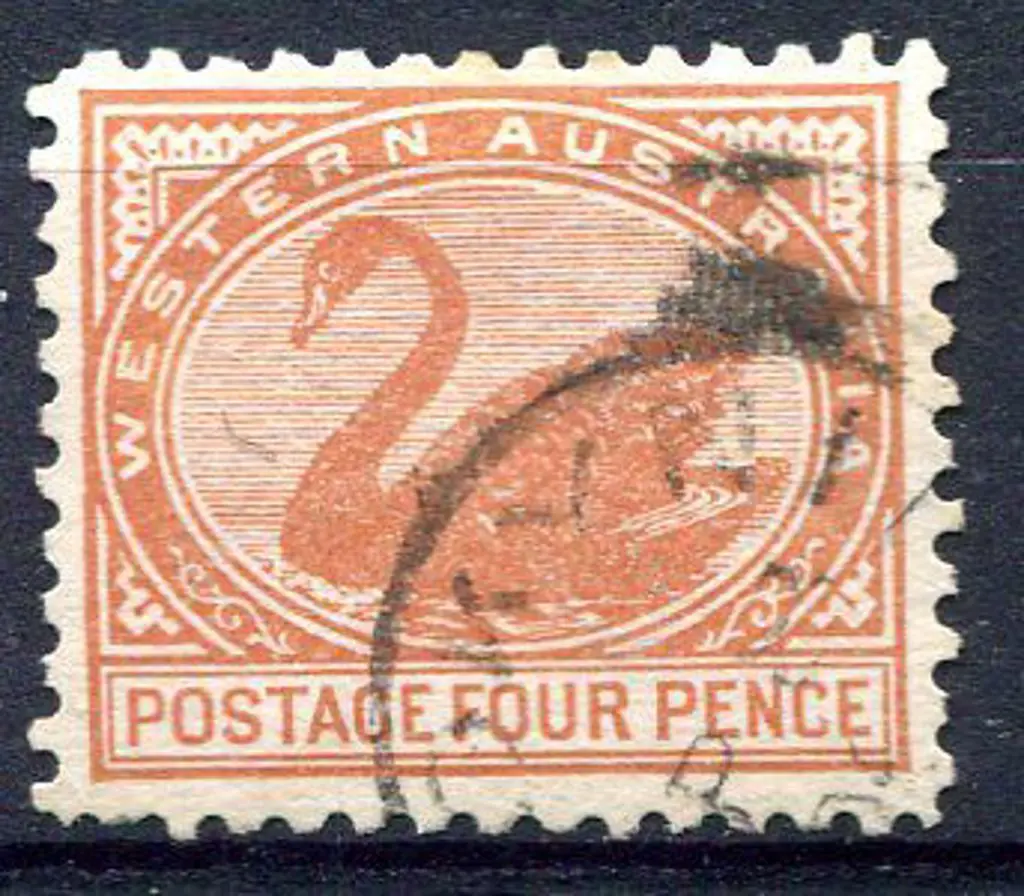 1902 4d chestnut, V/Crown wmk, perf. 11. Fine used ... Image 1++