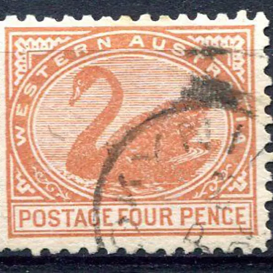 1902 4d chestnut, V/Crown wmk, perf. 11. Fine used ...