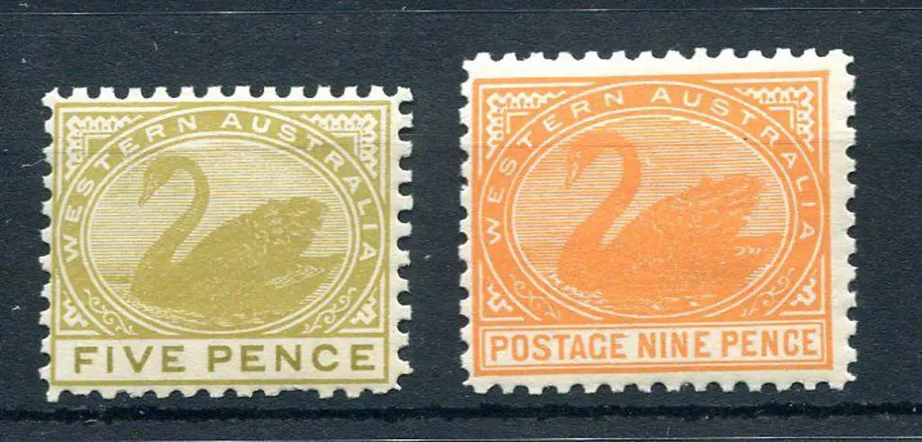 1902/11 5d bistre (short perf at base) & 9d ... Image 1++