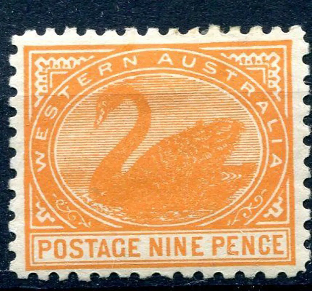1902 9d yellow-orange. MH & well centred. SG 133, ... Image 1++