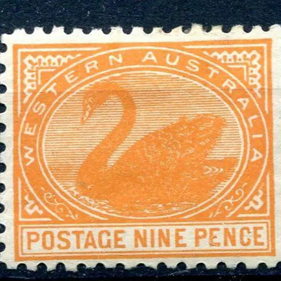 1902 9d yellow-orange. MH & well centred. SG 133, ...