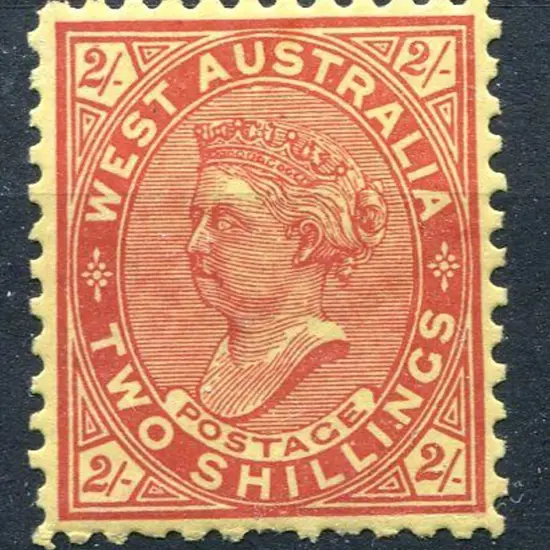1902 2/- bright red/yellow, V/Crown wmk, perf. 11. ...