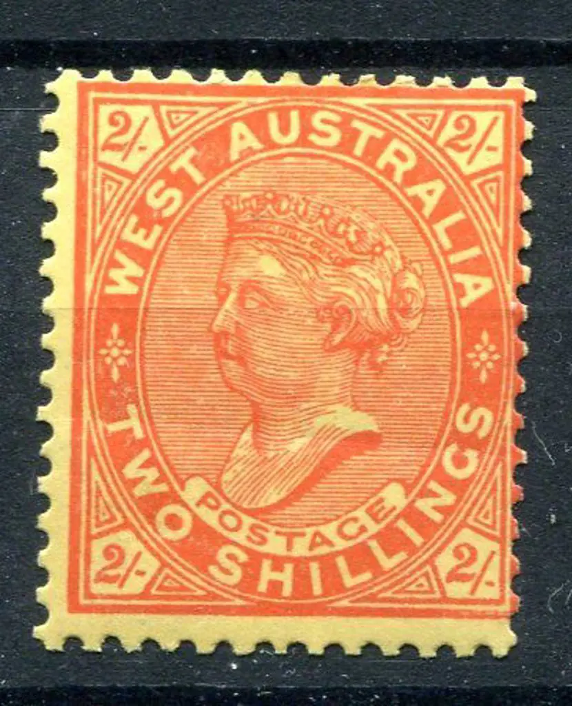 1911 2/- vermilion/yellow. MLH, horiz crease & ... Image 1++