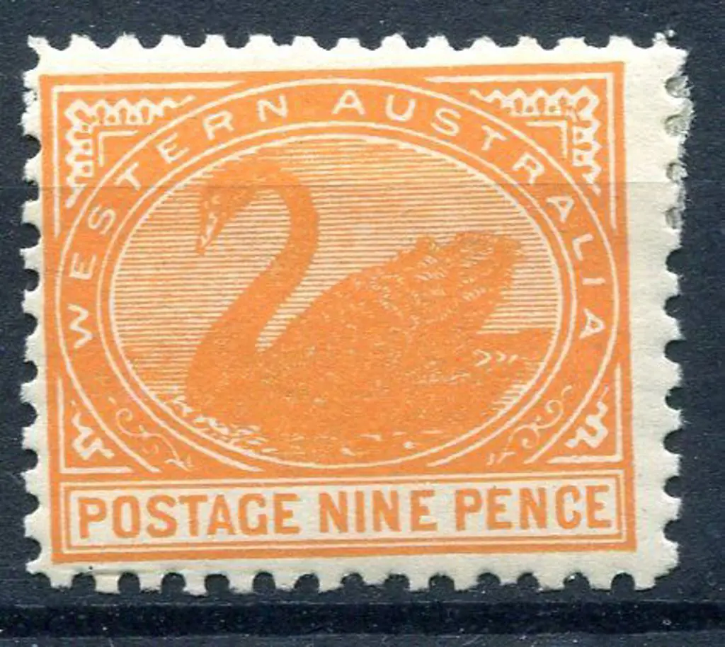 1903 9d yellow-orange, perf .11. MH with hinge ... Image 1++
