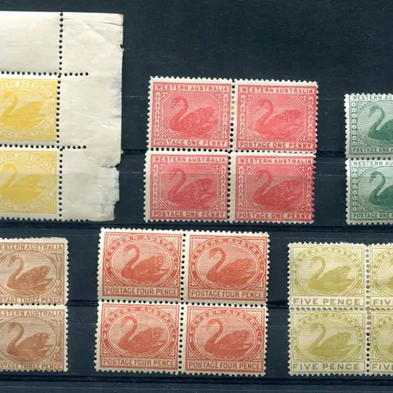 1905/12 Blocks of 4 for ½d green MUH/MLH (SG 138), ...