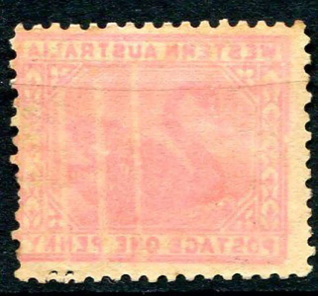 1905 1d rose-pink with fairly strong offset on the ... Image 1++