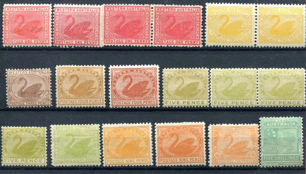 1905/12 1d to 5/- group incl 1d rose-pink MH (SG ... Image 1++