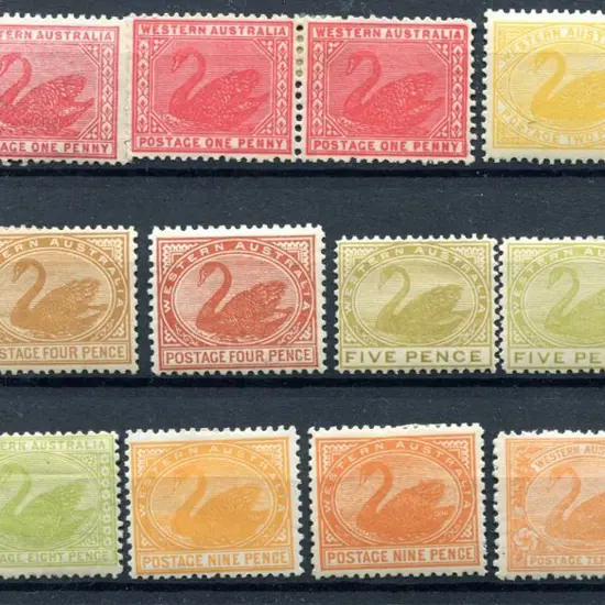 1905/12 1d to 5/- group incl 1d rose-pink MH (SG ...