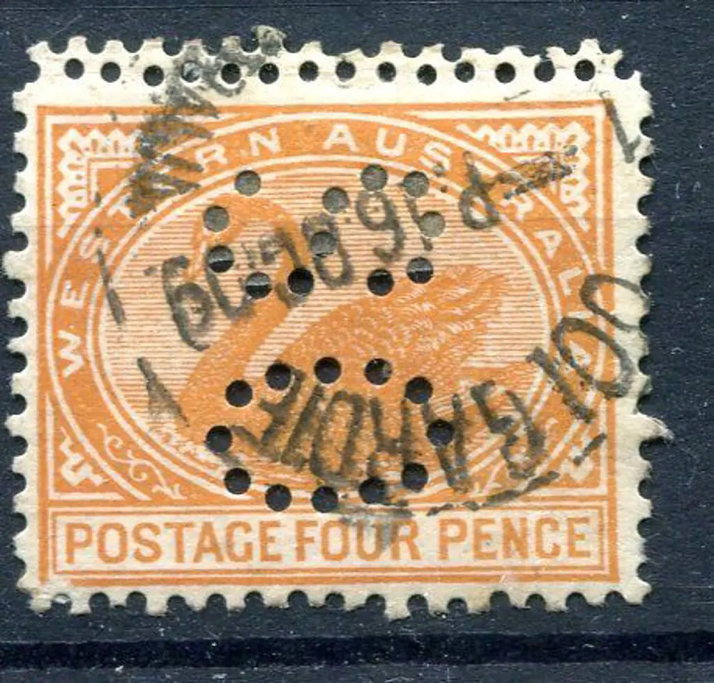 1908 4d pale chestnut, perf. 12½ x 12 with double ... Image 1++