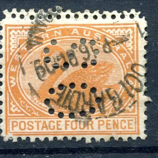 1908 4d pale chestnut, perf. 12½ x 12 with double ...
