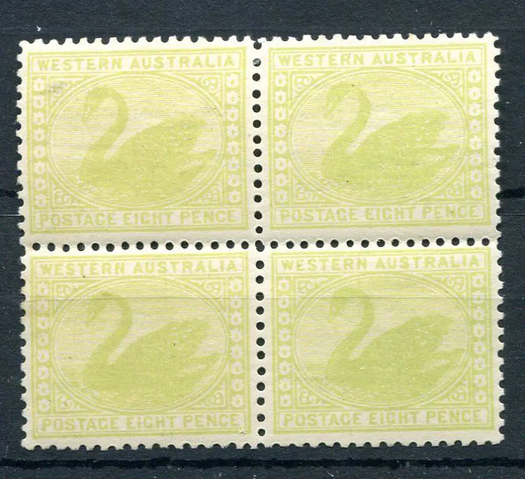 1905/12 8d apple-green in MUH/MLH block of 4 with ... Image 1++