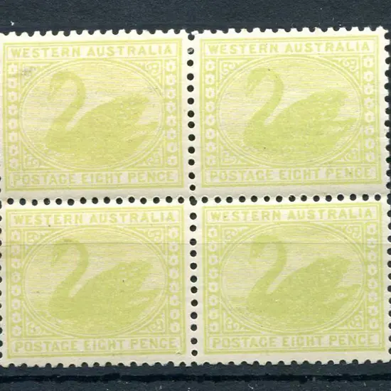 1905/12 8d apple-green in MUH/MLH block of 4 with ...