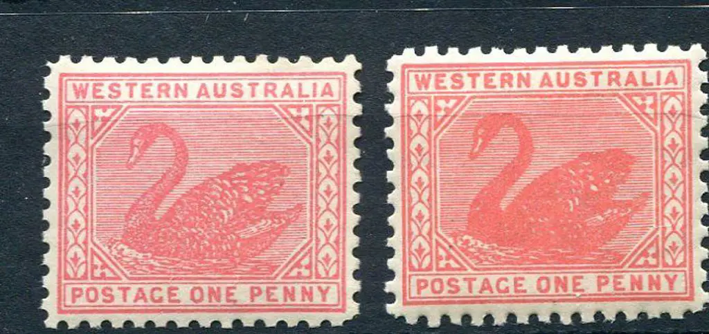 1905/08 1d rose-pink & 1d carmine-red, Crown over ... Image 1++
