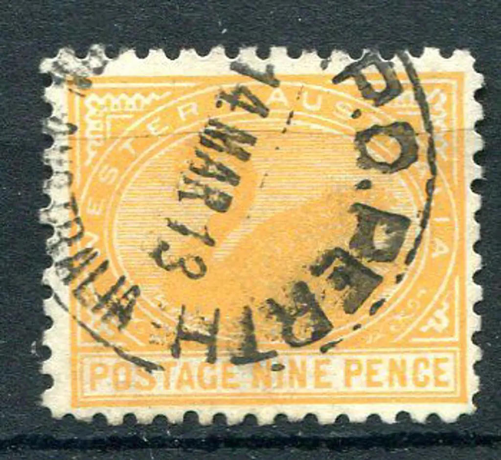 1905 9d orange. Fine used with part GPO Perth 14 ... Image 1++