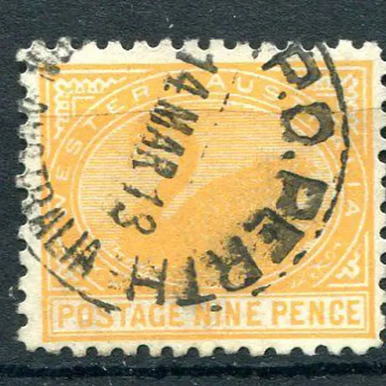 1905 9d orange. Fine used with part GPO Perth 14 ...