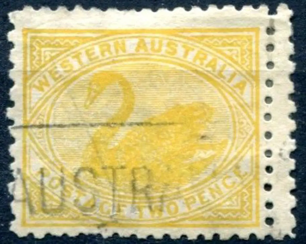1905 2d yellow perf 12½x12 & 11. Right margin ... Image 1++
