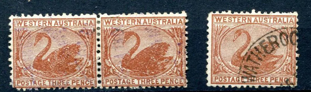 1912 3d brown on thin ready gummed paper with ... Image 1++