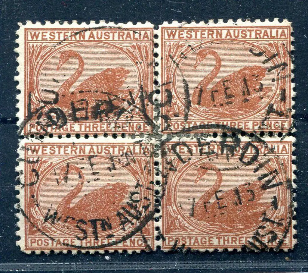 1912 3d brown on thin ready gummed paper used ... Image 1++