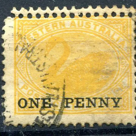 1912 "ONE PENNY" surcharge in black ink on 2d ...