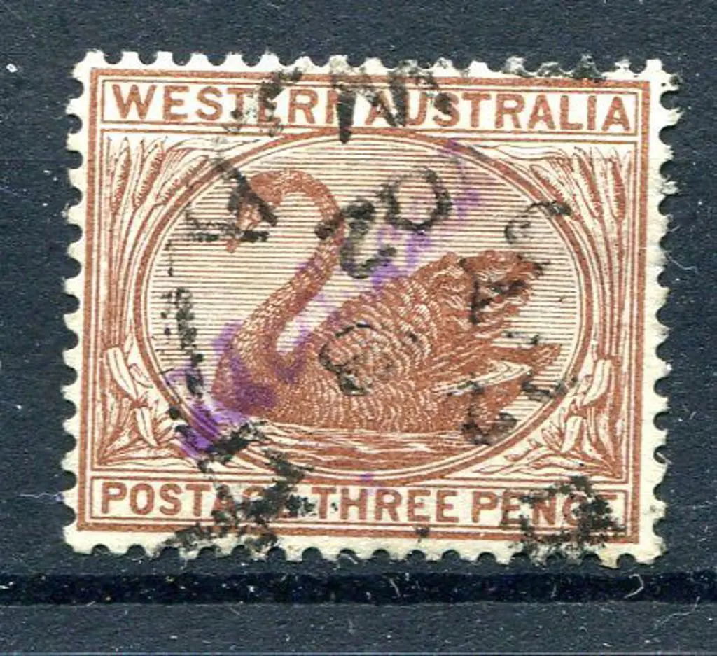 1895 3d red-brown, CR/CA wmk, perf. 14 with ... Image 1++