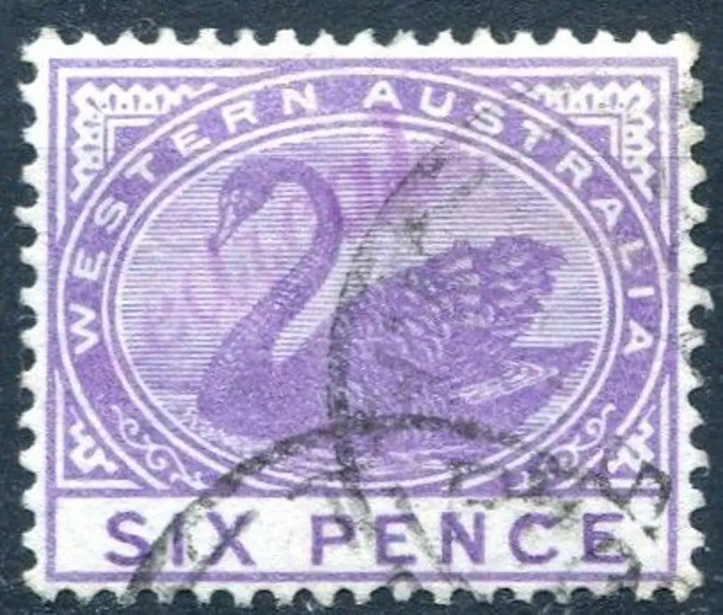 1897 6d violet, CR/CA wmk, perf. 14 with light ... Image 1++